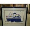 Image 1 : Framed Rie Munoz 1980, "Summer Voyage" (23)