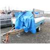 Image 1 : Custom made "Ford" utility trailer with 3/4 ton axle, includes pressure washer (inside) and 6 - 55 g