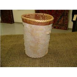 Birch bark basket 7.5" tall, 6" diameter (178)