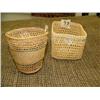 Image 1 : Lot of 2 baskets, very intricately woven (178)