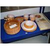 Image 1 : Lot of dishes: Fire King dishes with dinner napkin set and collector plate (178)