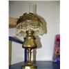 Image 2 : Beautiful antique French brass lamp 20" high, 9" wide (74)