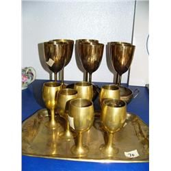 Lot of 15 piece brass ware (167)
