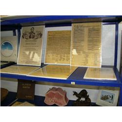 Lot of 6 shrink wrapped reproductions of U.S. history documents (2)