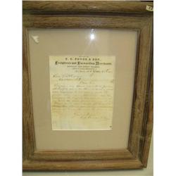 Framed 1987 document for freighters and forwarding merchants (2)
