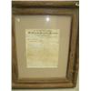 Image 1 : Framed 1987 document for freighters and forwarding merchants (2)
