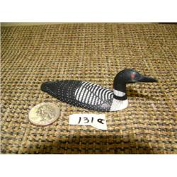 CHOICE on 4: birds by al Mayac 3.5" long 1.5" diameter - ivory very detailed scrimshawed: common loo