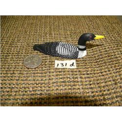 CHOICE on 4: birds by al Mayac 3.5" long 1.5" diameter - ivory very detailed scrimshawed: yellow bil