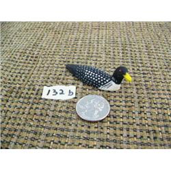 CHOICE on 3 ivory birds 2" long by Charlie Kokuluk: yellow billed loon (2)