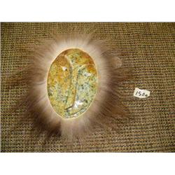 CHOICE on 3: Soapstone Michael Scott mask with fur trim (2)