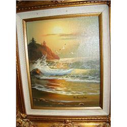 CHOICE on 10 gold framed art: J. Service (170)
