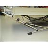 Image 4 : Lot of 3: One person hanging chair hammock, nylon hammock with metal stand and small standing foldab