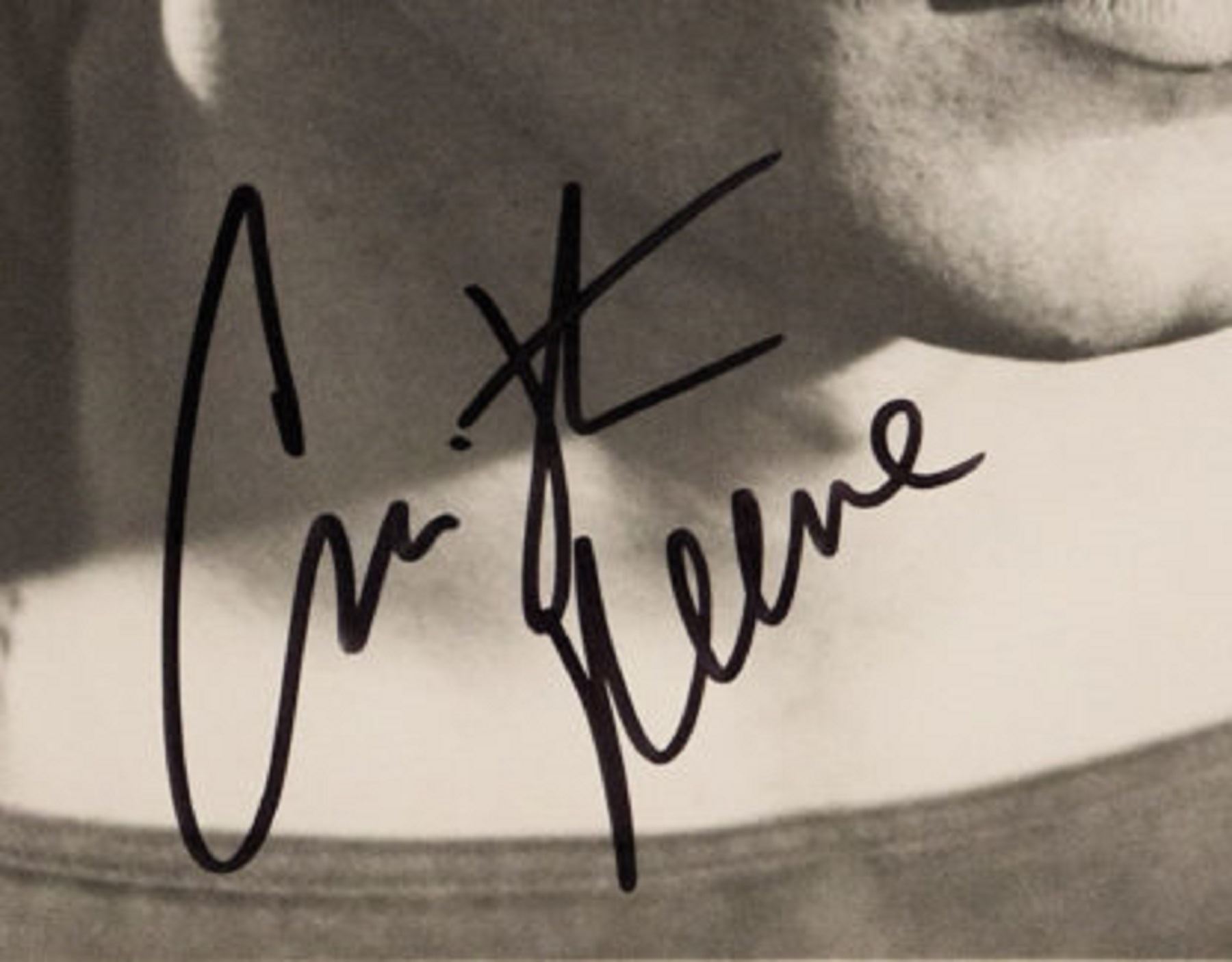 Superman Christopher Reeve signed movie photo