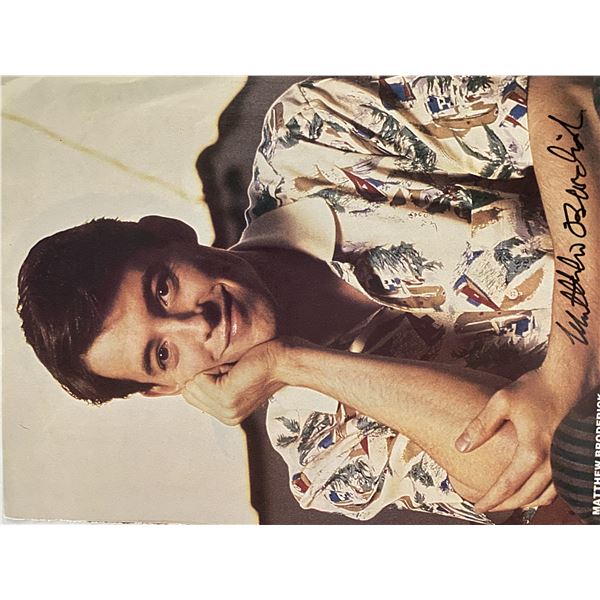 Matthew Broderick signed photo