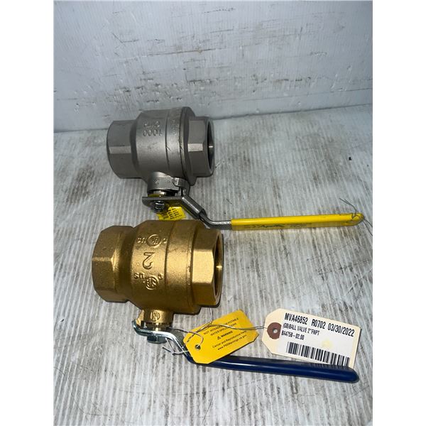 Lot of (2) Ball Valves