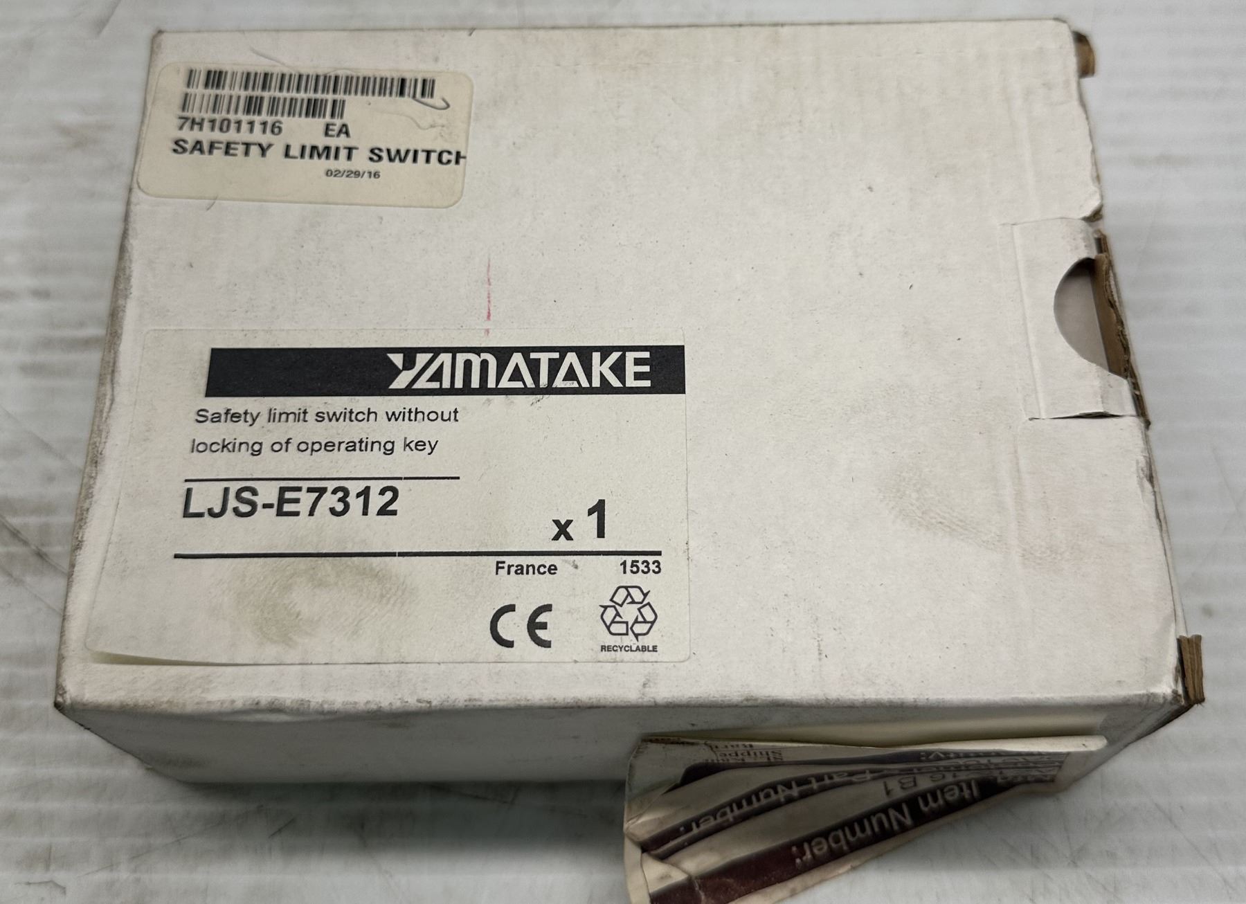 New In stock, Yamatake Switch LJS-E7312 - Yamatake - Switch New In stock, Yamatake Switch LJS-E7312 - Yamatake - Switch