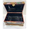 Image 2 : Hand-Painted Decorative Wooden Chest (12wx8hx7.5d)
