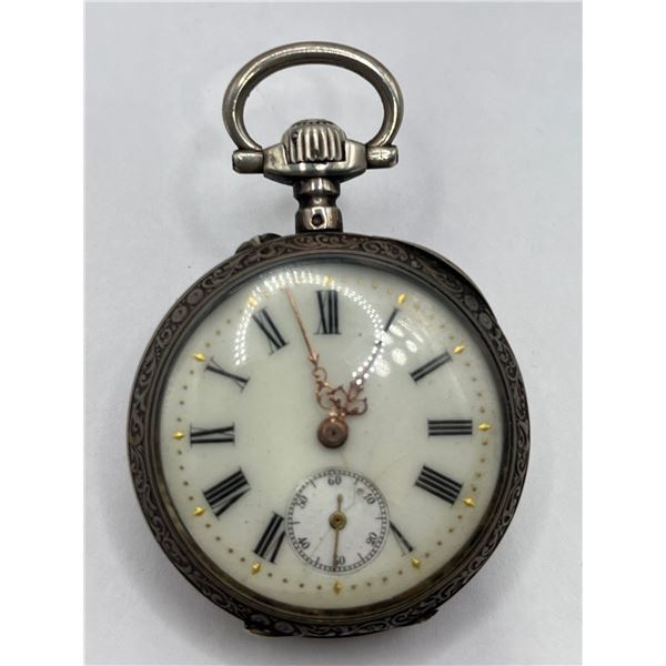 Antique Pocket Watch with Case (Works)