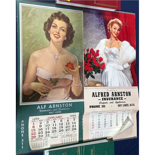 Vintage Wall Calendars from 1956 & 1959, still Complete