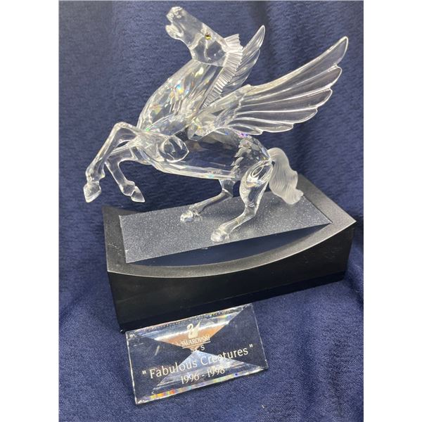 Swarovski Crystal Pegasus Collectors Display (stand & nameplate), comes with Original Boxes & CoA