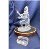Image 1 : Swarovski Crystal Harlequin Collectors Display (stand & nameplate), comes with Original Boxes & CoA