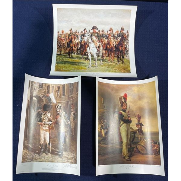 "Napoleon and his Staff", "A Grenadier of the Guard", "News from the Front"