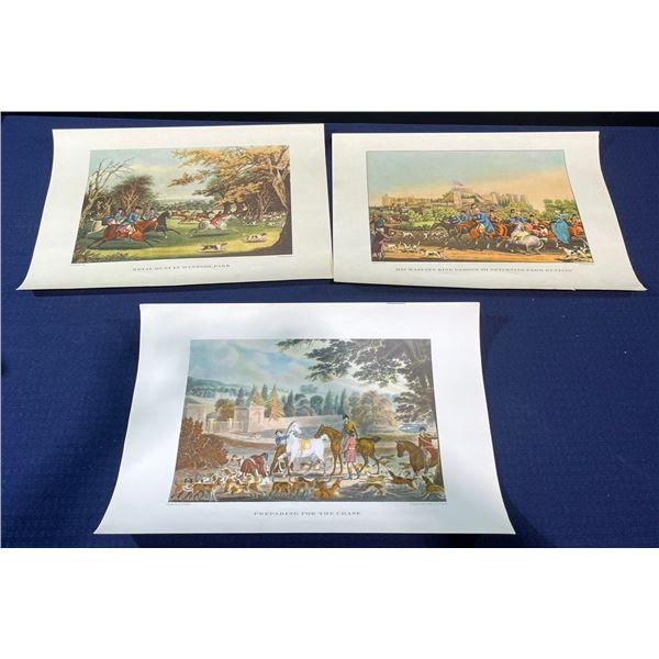 Royal Hunting Prints (each art measurement 13.5Wx9H)
