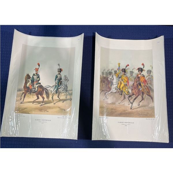 "Garde Imperiale - Gardes d'Honneur (1813)" & "Garde Imperiale - Chasseurs a cheval (1804)" 8.5Wx11H