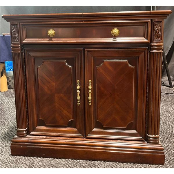 Strathrov Serving Table with heat resistant top 35Wx18.5Dx33H *54.5W when open