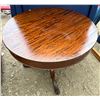 Image 1 : Johnson-Handley Tigerwood Top Round Table 36Wx36Dx29H (no chairs)