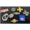 Image 1 : Collection of Heins Rütz's German Medals/Ribbons (WWI & WWII), Portrait Brooch and Nazi Stamps