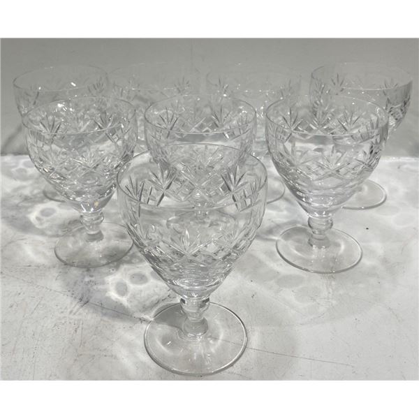 Georgian Crystal Mini Wine Goblets (4.5H)