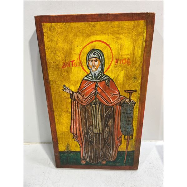 Saint Anthony on Solid Wood 8.5Wx14H