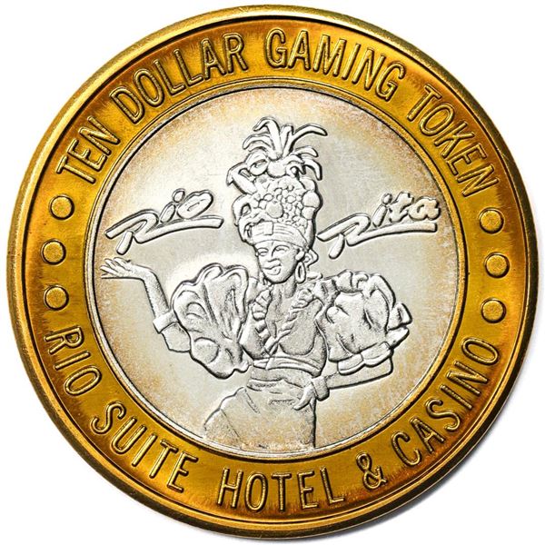 .999 Silver Rio Suite Hotel & Casino Las Vegas, NV $10 Limited Edition Gaming Token