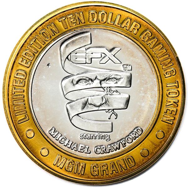 .999 Silver MGM Grand Las Vegas $10 Casino Limited Edition Gaming Token