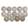 Image 2 : Lot of (14) Mixed Date Walking Liberty Half Dollar Coins