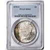 Image 1 : 1878-S $1 Morgan Silver Dollar Coin PCGS MS63 Amazing Toning