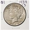Image 1 : 1934-S $1 Peace Silver Dollar Coin