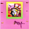 Image 2 : Peter Max "Liberty Head" Original Mixed Media on Paper