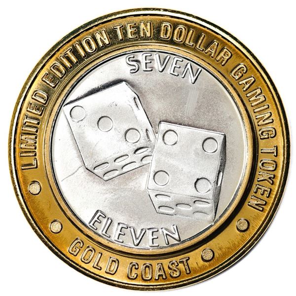 .999 Fine Silver Gold Coast Las Vegas $10 Casino Limited Edition Gaming Token