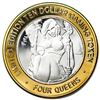 Image 1 : .999 Silver Four Queens Casino Hotel Las Vegas $10 Limited Edition Gaming Token
