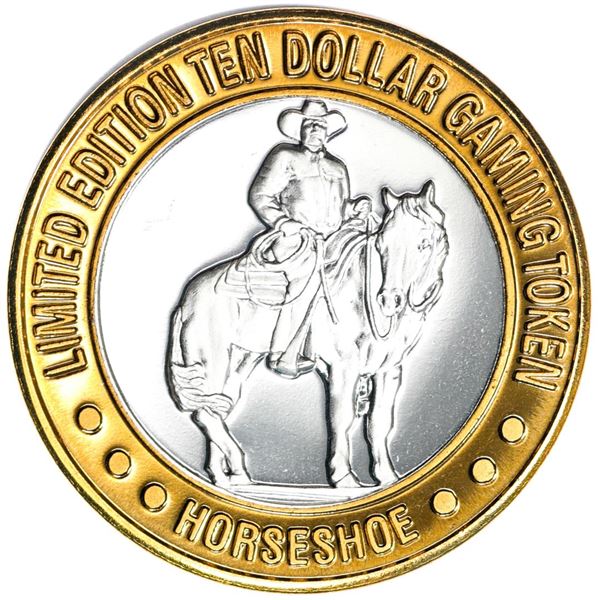.999 Silver Horseshoe Las Vegas $10 Casino Limited Edition Gaming Token