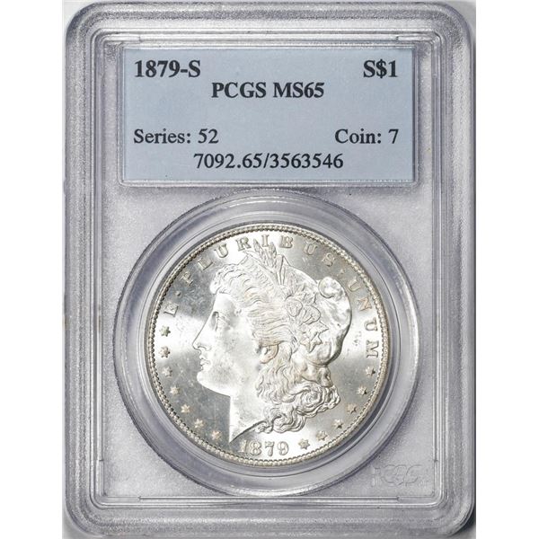 1879-S $1 Morgan Silver Dollar Coin PCGS MS65