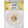 Image 1 : 1998 $5 American Gold Eagle Coin ANACS MS70