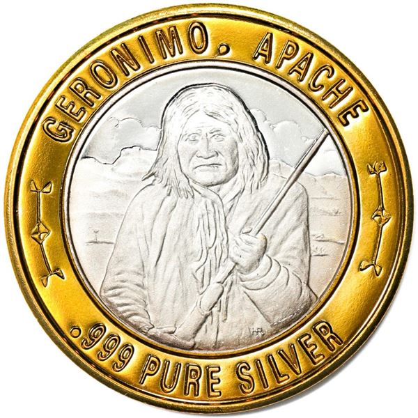 .999 Fine Silver Deadwood, South Dakota $10 Limited Edition Gaming Token