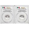 Image 1 : Lot of (2) 2016-Mo Mexico Proof 1/10 oz Silver Libertad Coins PCGS PR70DCAM