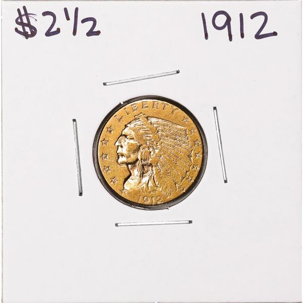 1912 $2 1/2 Indian Head Quarter Eagle Gold Coin