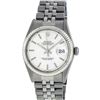 Image 2 : Rolex Mens Stainless Steel Silver Index Datejust Wristwatch