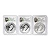 Image 3 : 2020 China 10 Yuan Silver Panda (3) Coin Set PCGS MS70 Shenzhen Mint w/COA