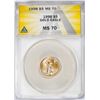 Image 1 : 1998 $5 American Gold Eagle Coin ANACS MS70